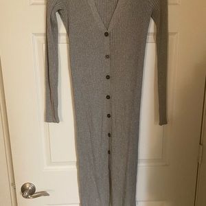 Fitted gray dress